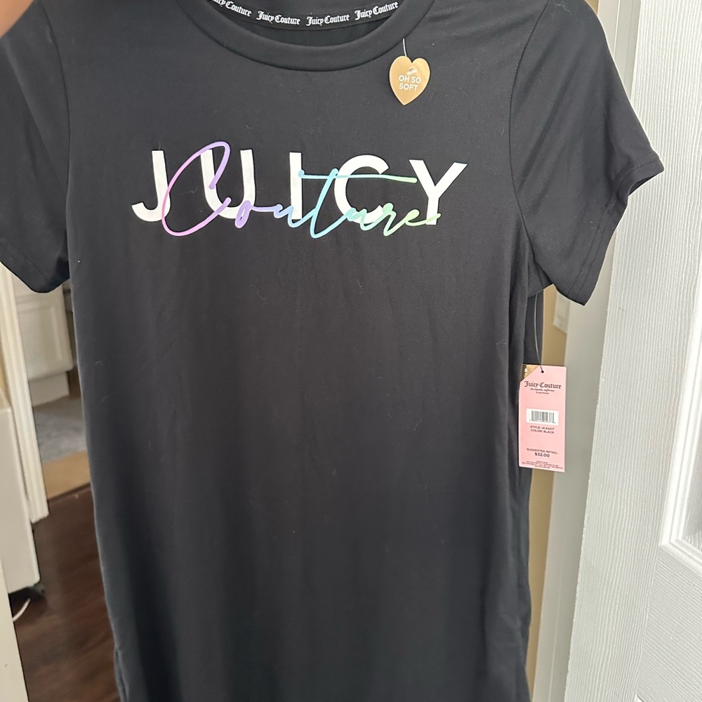 Juicy Couture Black nightdress with Iridescent Logo